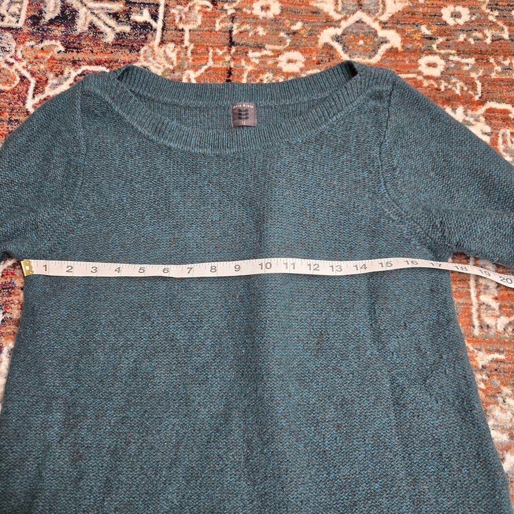 Orla Kiely Blue Vintage Inspired Dress Cashmere Wool Blend Natural Fibers - Picture 9 of 10
